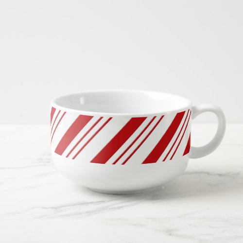 Candy Cane Stripes Soup Mug