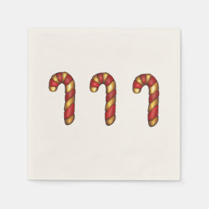 Candy Cane Sugar Cookie Christmas Peppermint Napkins