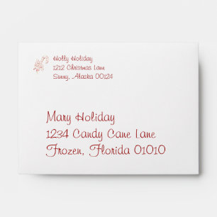 Candy Cane Swirls Envelope