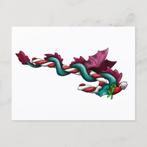 Candy Cane Thief  Postcard