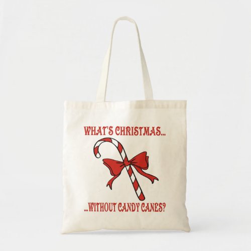 Candy Cane Tote Bag