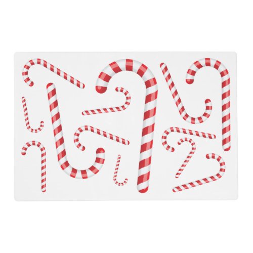 Candy Cane Two_Sided Christmas Holiday Placemat