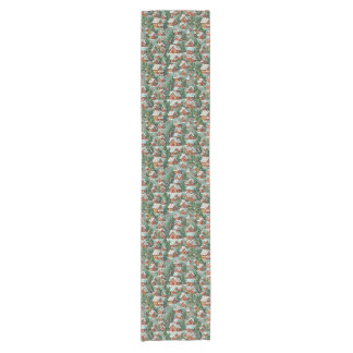 Candy Cane Village Short Table Runner