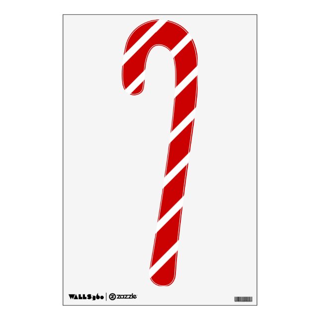 Candy Cane Wall Sticker (Front)