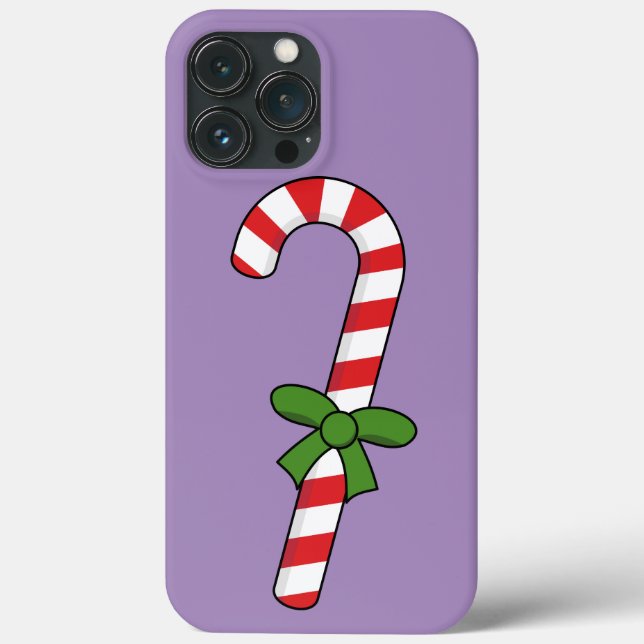Candy Cane with Green Ribbon Case-Mate iPhone Case (Back)