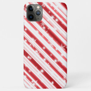 Candy cane with Stars and Snowflakes iPhone 11 Pro Max Case