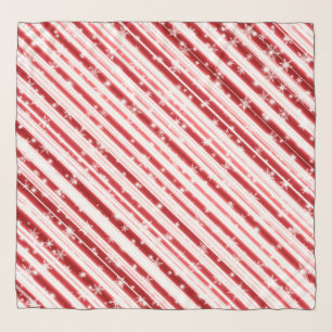 Candy cane with Stars and Snowflakes Scarf