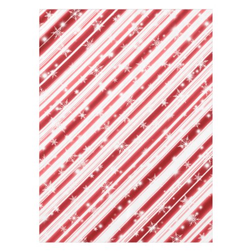 Candy cane with Stars and Snowflakes Tablecloth