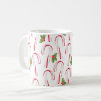 Holiday Spirits Personalized Candy Cane Glass Mug