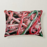 Candy Canes and Peppermints Christmas Holiday Accent Pillow