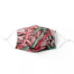 Candy Canes and Peppermints Christmas Holiday Adult Cloth Face Mask