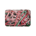 Candy Canes and Peppermints Christmas Holiday Bath Mat