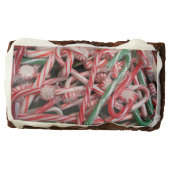 Candy Canes and Peppermints Christmas Holiday Brownie (Front)