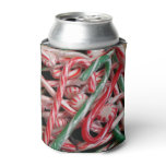 Candy Canes and Peppermints Christmas Holiday Can Cooler