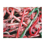Candy Canes and Peppermints Christmas Holiday Canvas Print