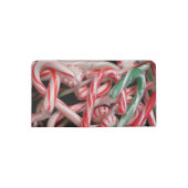 Candy Canes and Peppermints Christmas Holiday Checkbook Cover (Back)