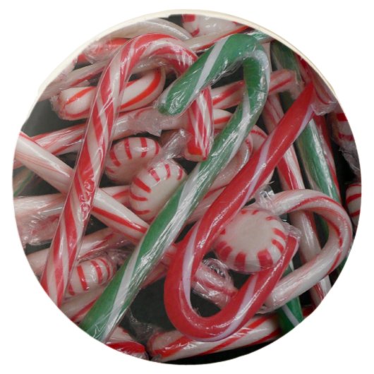 Candy Canes and Peppermints Christmas Holiday Chocolate Covered Oreo (Front)