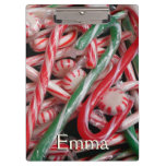 Candy Canes and Peppermints Christmas Holiday Clipboard