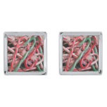 Candy Canes and Peppermints Christmas Holiday Cufflinks