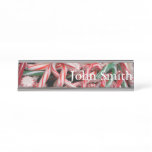 Candy Canes and Peppermints Christmas Holiday Desk Name Plate