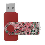 Candy Canes and Peppermints Christmas Holiday Flash Drive