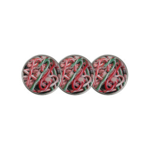 Candy Canes and Peppermints Christmas Holiday Golf Ball Marker