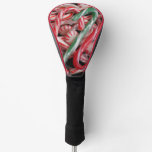 Candy Canes and Peppermints Christmas Holiday Golf Head Cover