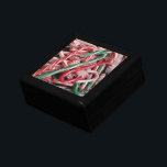 Candy Canes and Peppermints Christmas Holiday Jewelry Box<br><div class="desc">Candy canes and peppermints are the most festive candies for the Christmas season. Here's a picture filled with both.  Check out our store for more festive candy cane pictures.  This picture is also featured as the widescreen wallpaper "Candy Canes and Peppermints" on www.mlewallpapers.com.</div>