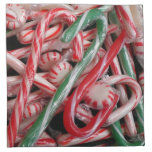 Candy Canes and Peppermints Christmas Holiday Napkin
