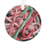 Candy Canes and Peppermints Christmas Holiday Ornament