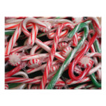 Candy Canes and Peppermints Christmas Holiday Photo Print