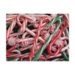 Candy Canes and Peppermints Christmas Holiday Postcard