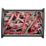 Candy Canes and Peppermints Christmas Holiday Serving Tray