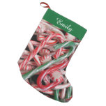 Candy Canes and Peppermints Christmas Holiday Small Christmas Stocking