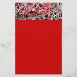 Candy Canes and Peppermints Christmas Holiday Stationery