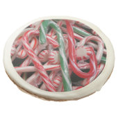 Candy Canes and Peppermints Christmas Holiday Sugar Cookie (Angled)
