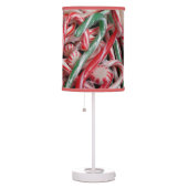 Candy Canes and Peppermints Christmas Holiday Table Lamp (Right)