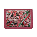 Candy Canes and Peppermints Christmas Holiday Trifold Wallet