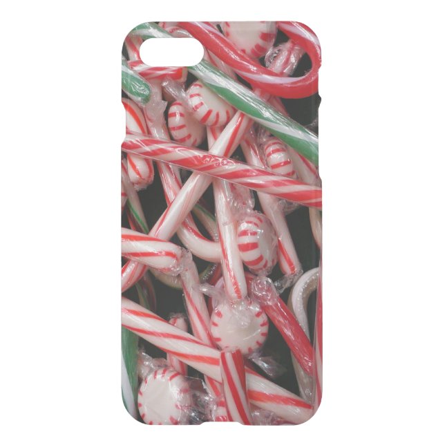 Candy Canes and Peppermints Christmas Holiday Uncommon iPhone Case (Back)