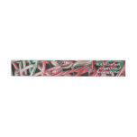 Candy Canes and Peppermints Christmas Holiday Wrap Around Label