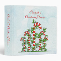 Candy Canes and Vines Christmas Binder