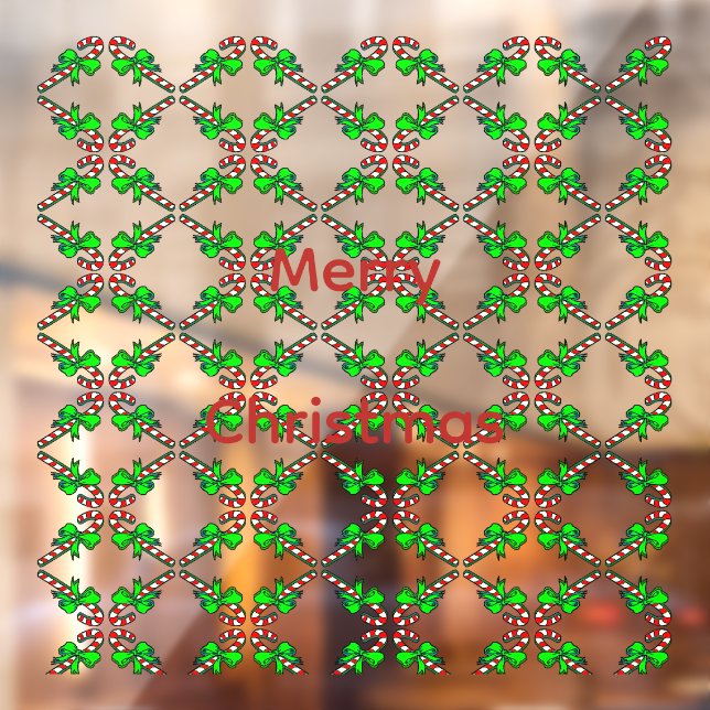 Candy Canes Art Window Cling (Sheet 2)