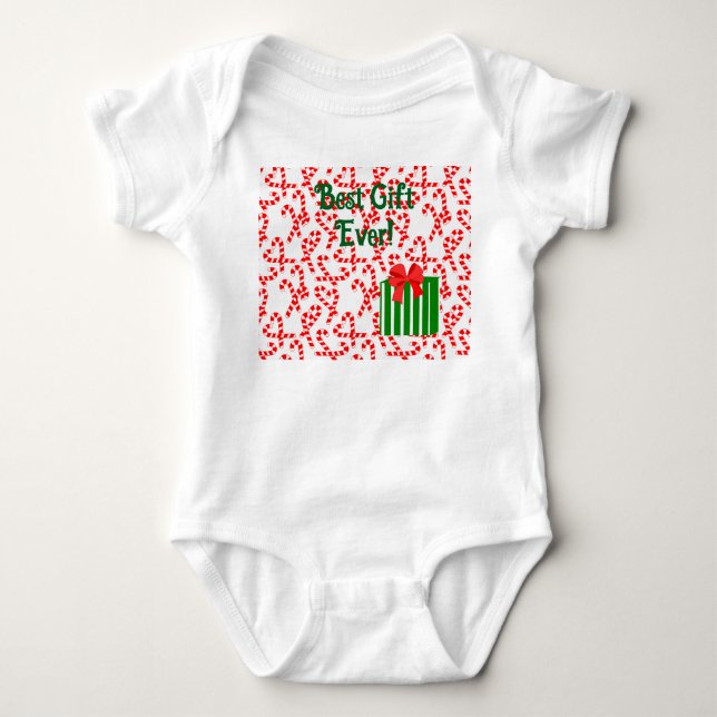 Candy Canes  Baby Bodysuit (Front)