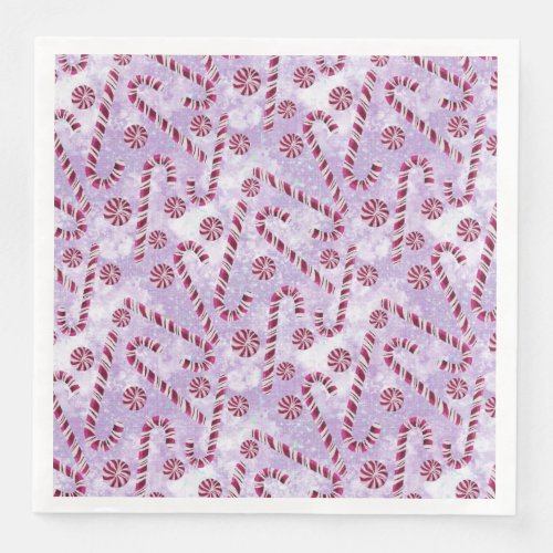 Candy canes Berry Paper Napkin