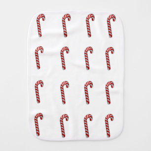 Candy Canes Burp Cloth