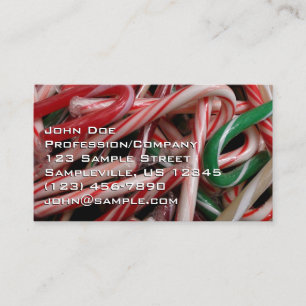 Candy Canes Business Card