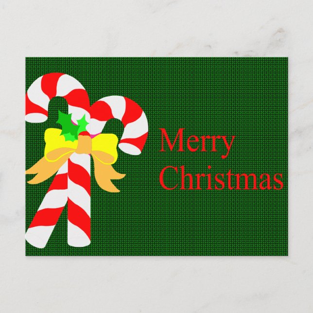 Candy Canes Christmas Card (Front)