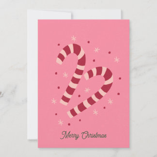 Candy canes Christmas  Holiday Card