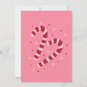Candy canes Christmas  Holiday Card