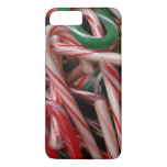 Candy Canes Christmas Holiday White Green and Red iPhone 8 Plus/7 Plus Case